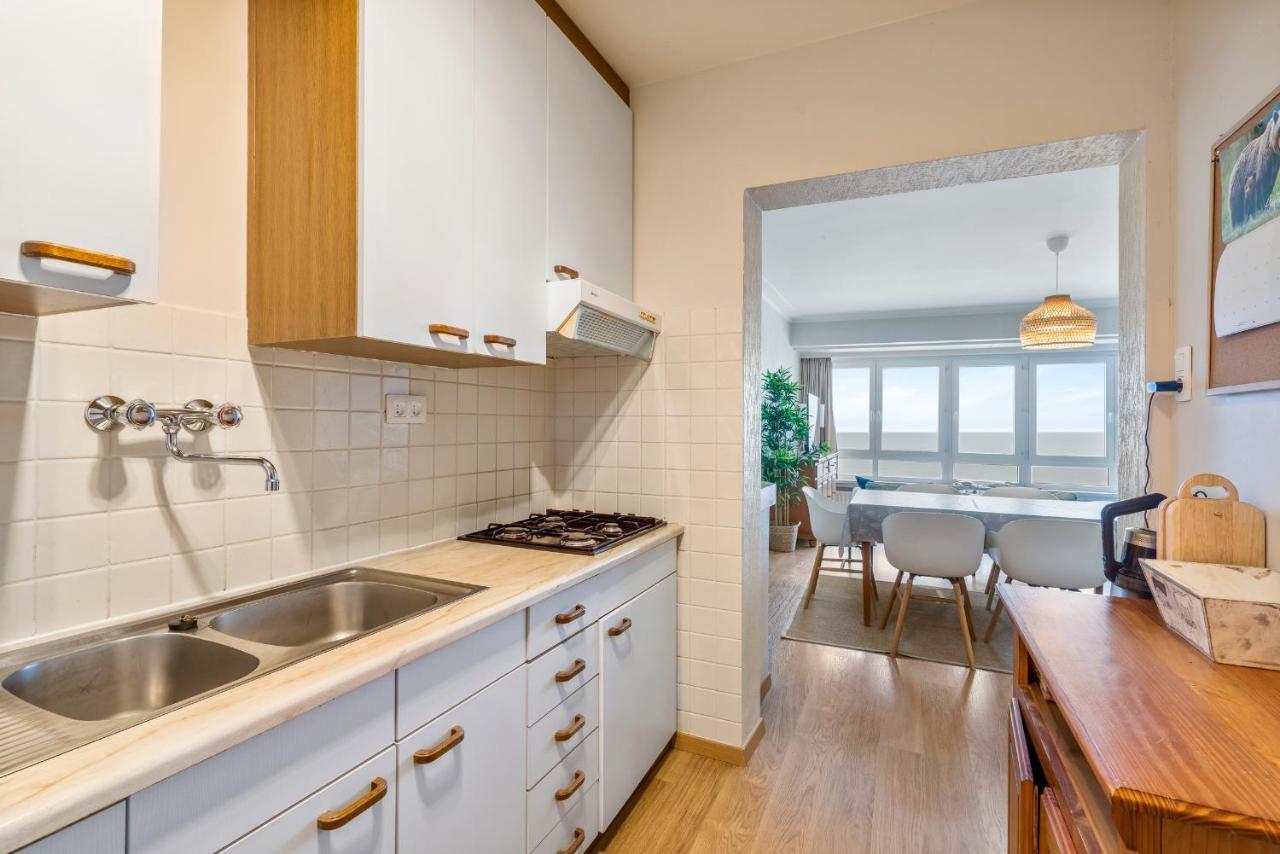 Zonnig Familie App Op Zeedijk Met Zeezicht Voor 6P Apartment Oostende Ngoại thất bức ảnh
