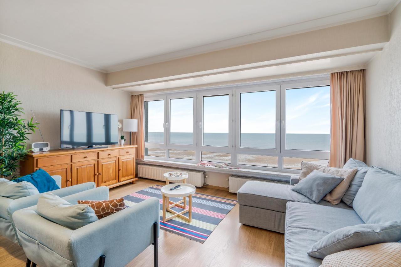 Zonnig Familie App Op Zeedijk Met Zeezicht Voor 6P Apartment Oostende Ngoại thất bức ảnh