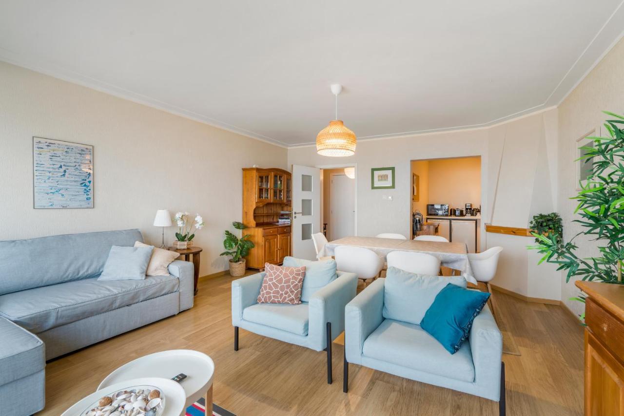 Zonnig Familie App Op Zeedijk Met Zeezicht Voor 6P Apartment Oostende Ngoại thất bức ảnh