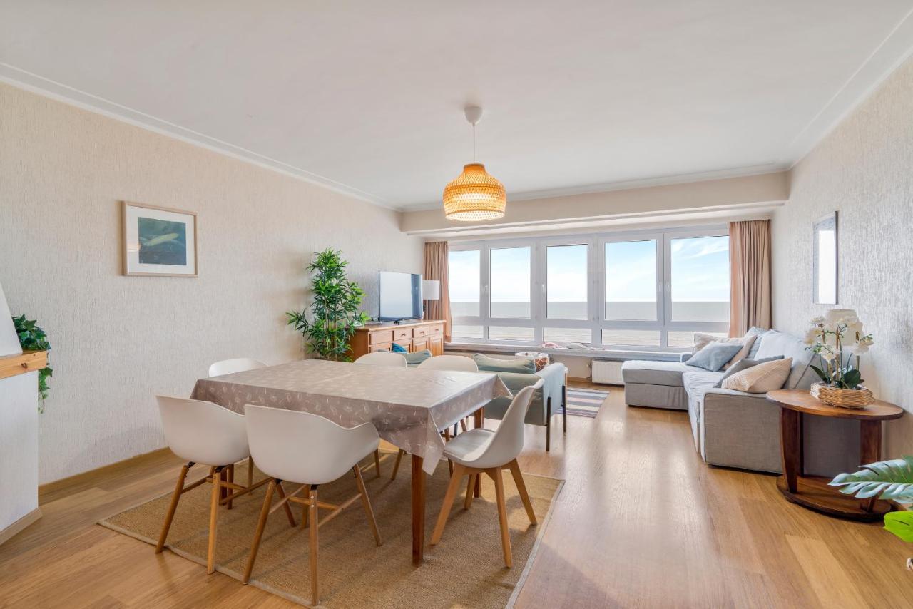 Zonnig Familie App Op Zeedijk Met Zeezicht Voor 6P Apartment Oostende Ngoại thất bức ảnh